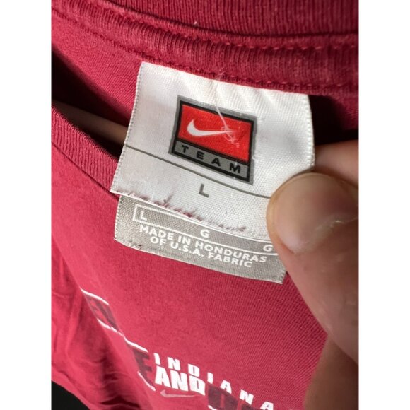 Vintage Nike Elite Team Indiana University TShirt Mens LG NCAA College 90s - Picture 3 of 5